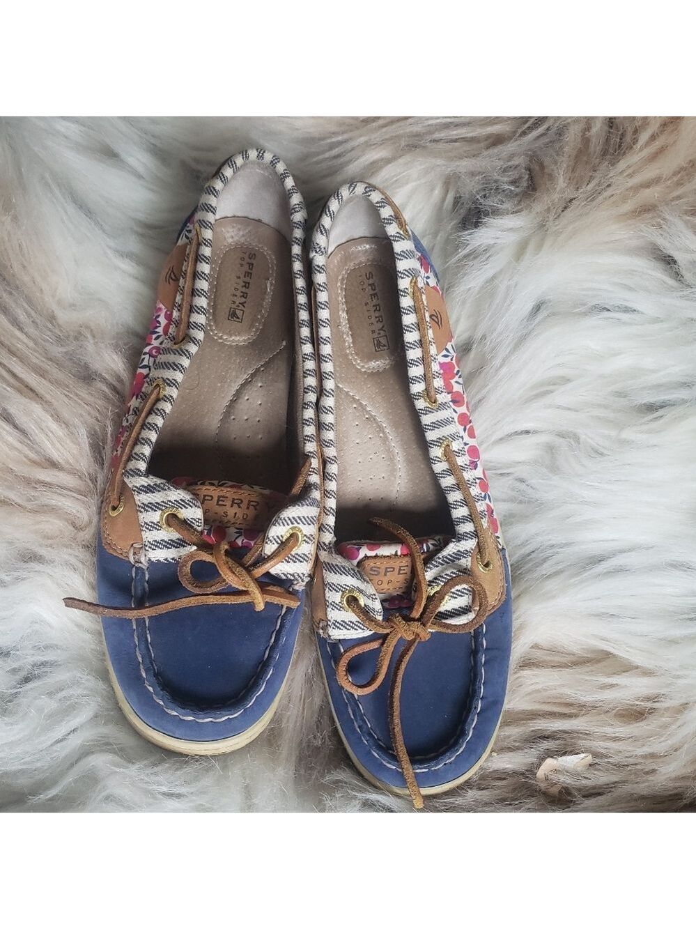 Sperry Cherry Print Periwinkle